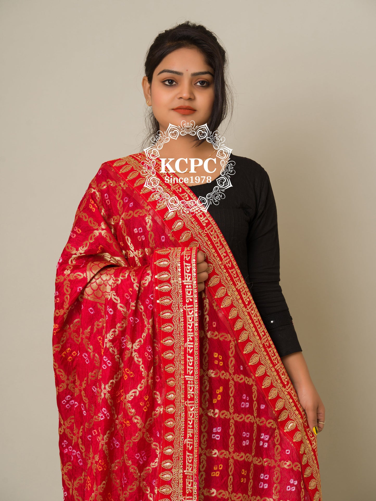 Latest Bandhani Net Designer Bridel Ghatchola Dupatta, OR, kcpc