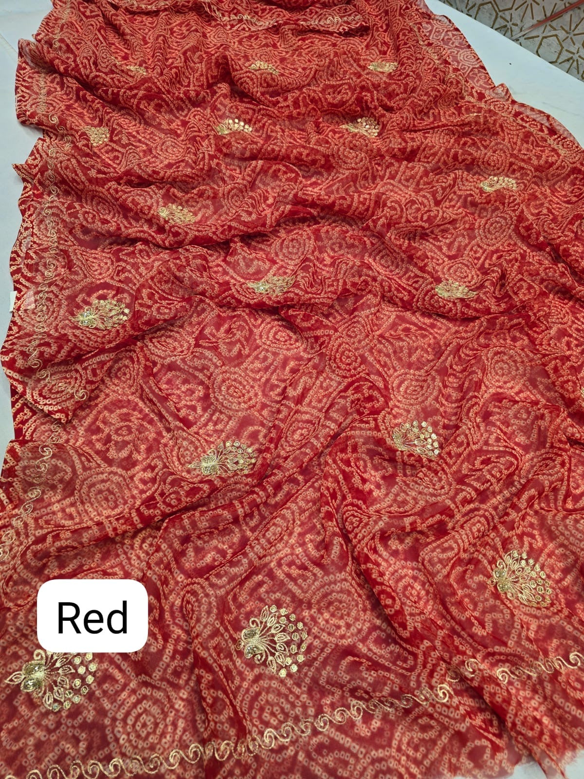 Pure chiffon saree