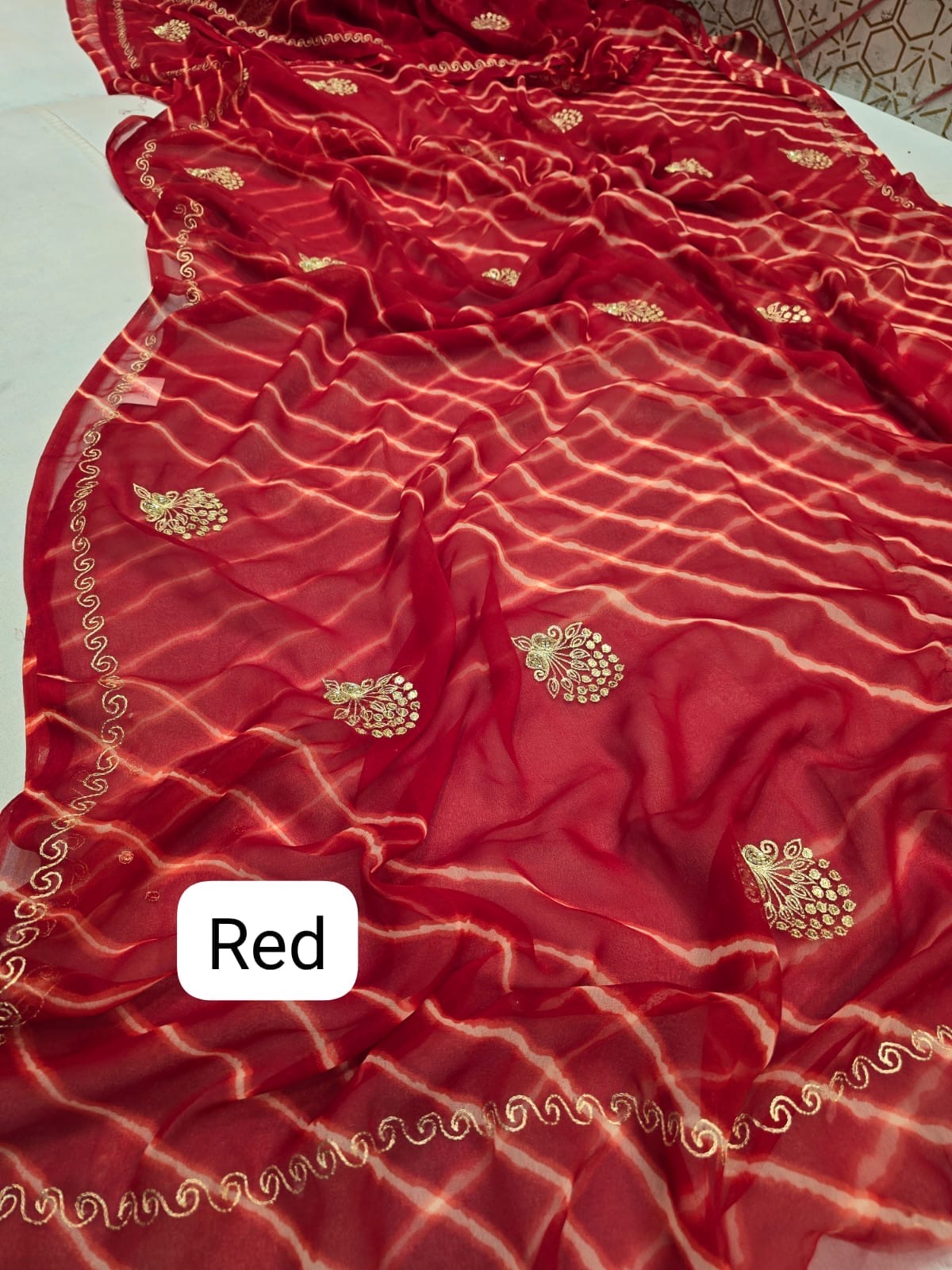 Pure chiffon saree
