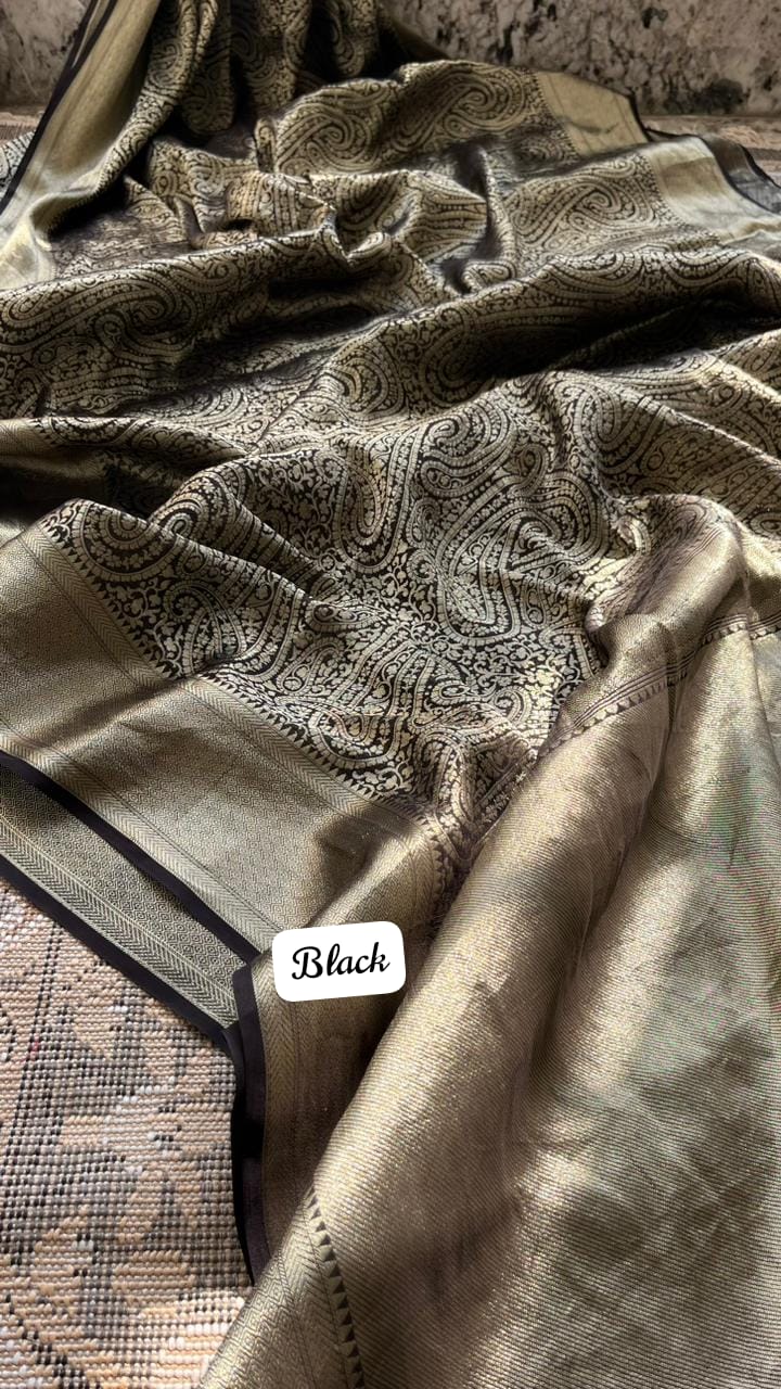 pure Khaddi Georgette fabric saree