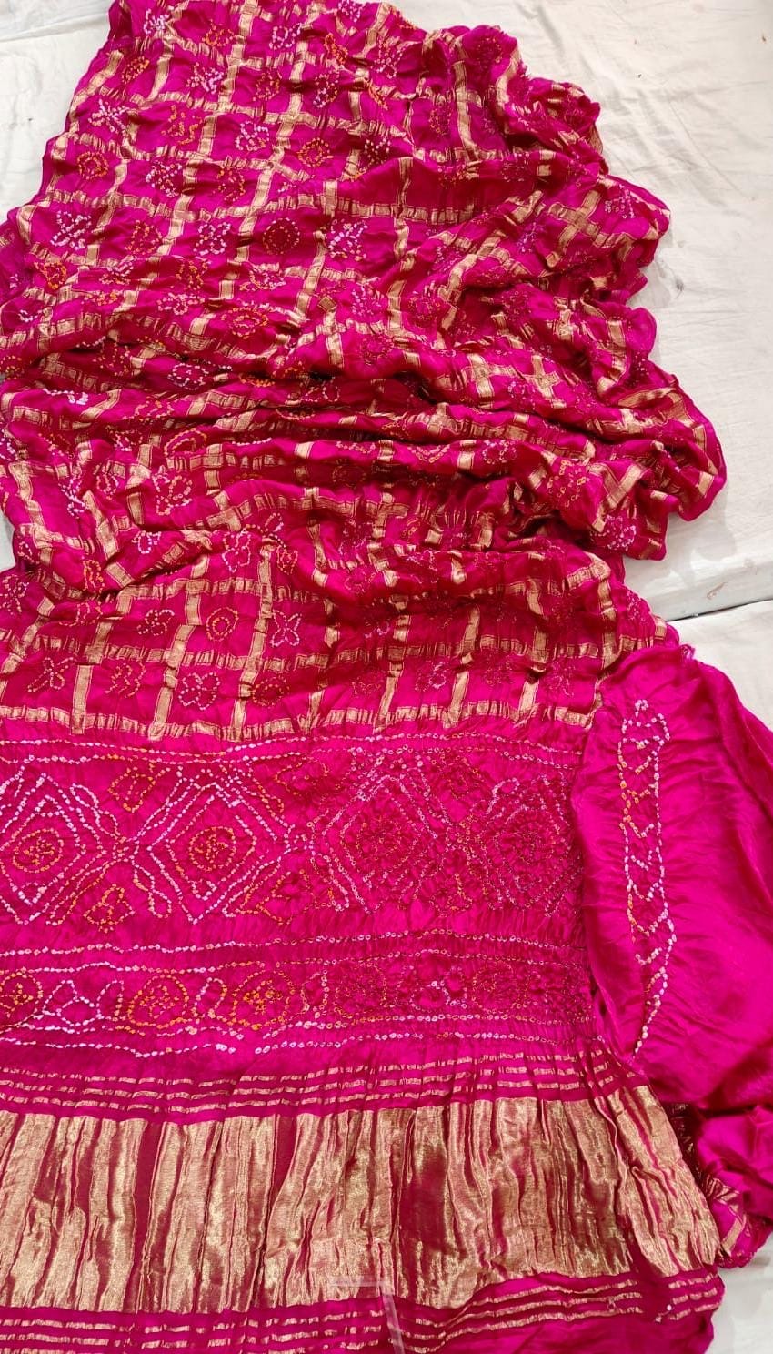 Pure gajji modal silk saree