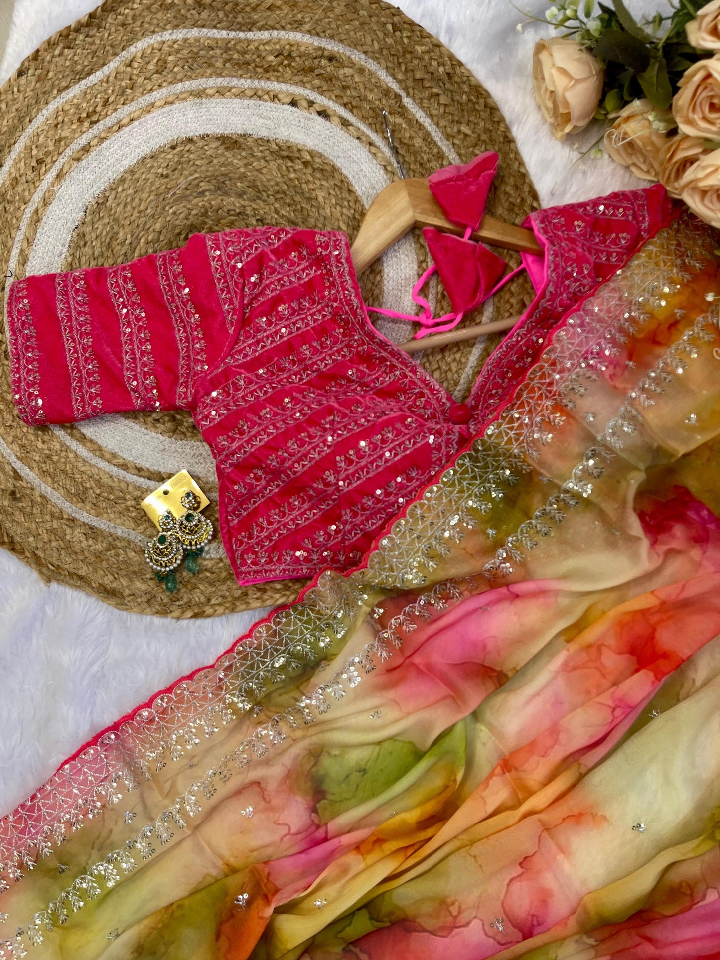 Pure soft rangoli silk saree ♥️