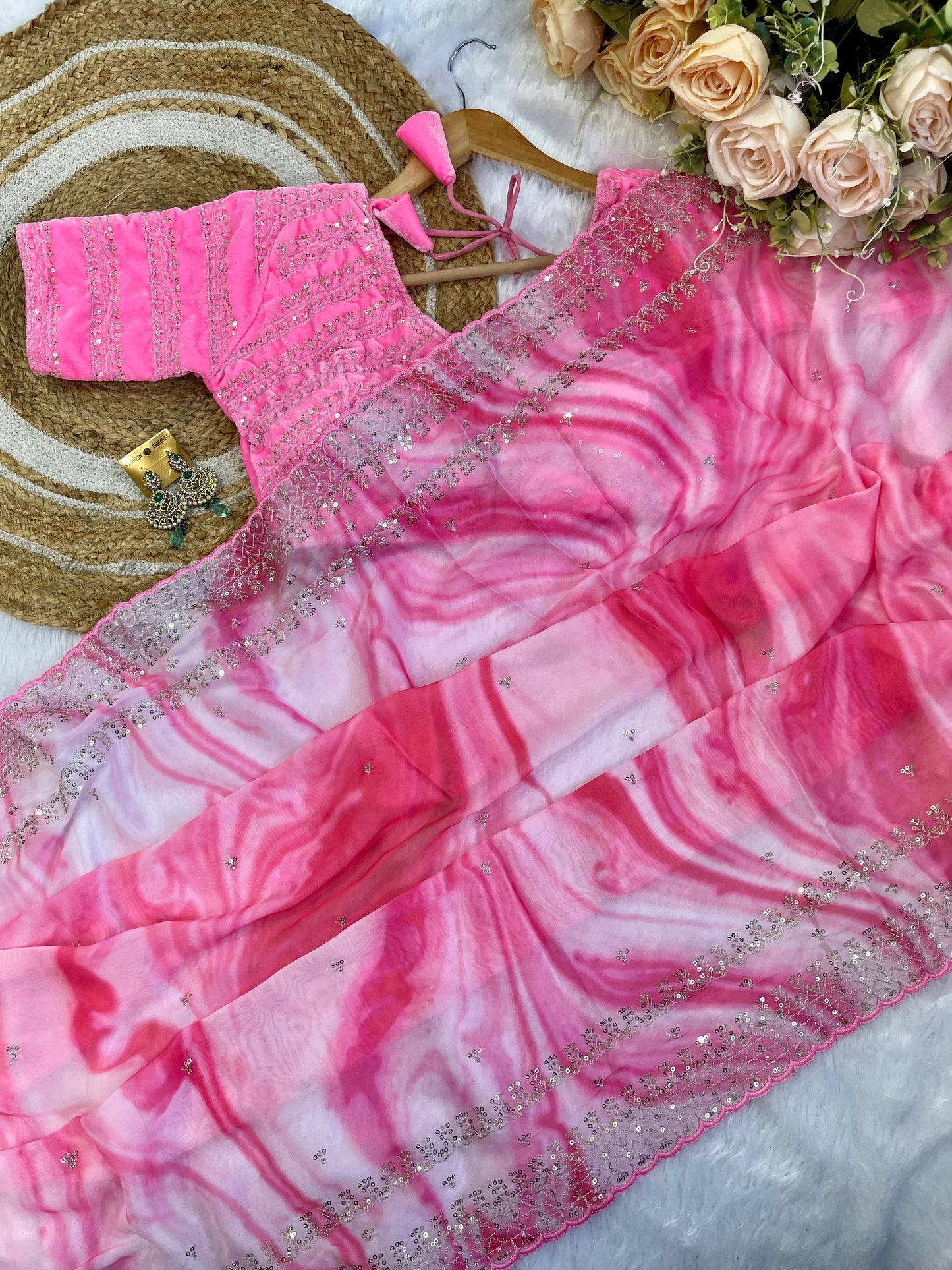 Pure soft rangoli silk saree ♥️