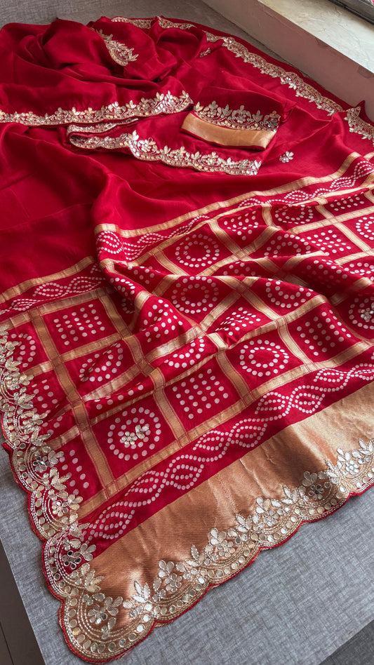 Pure Munga silk banarasi saree