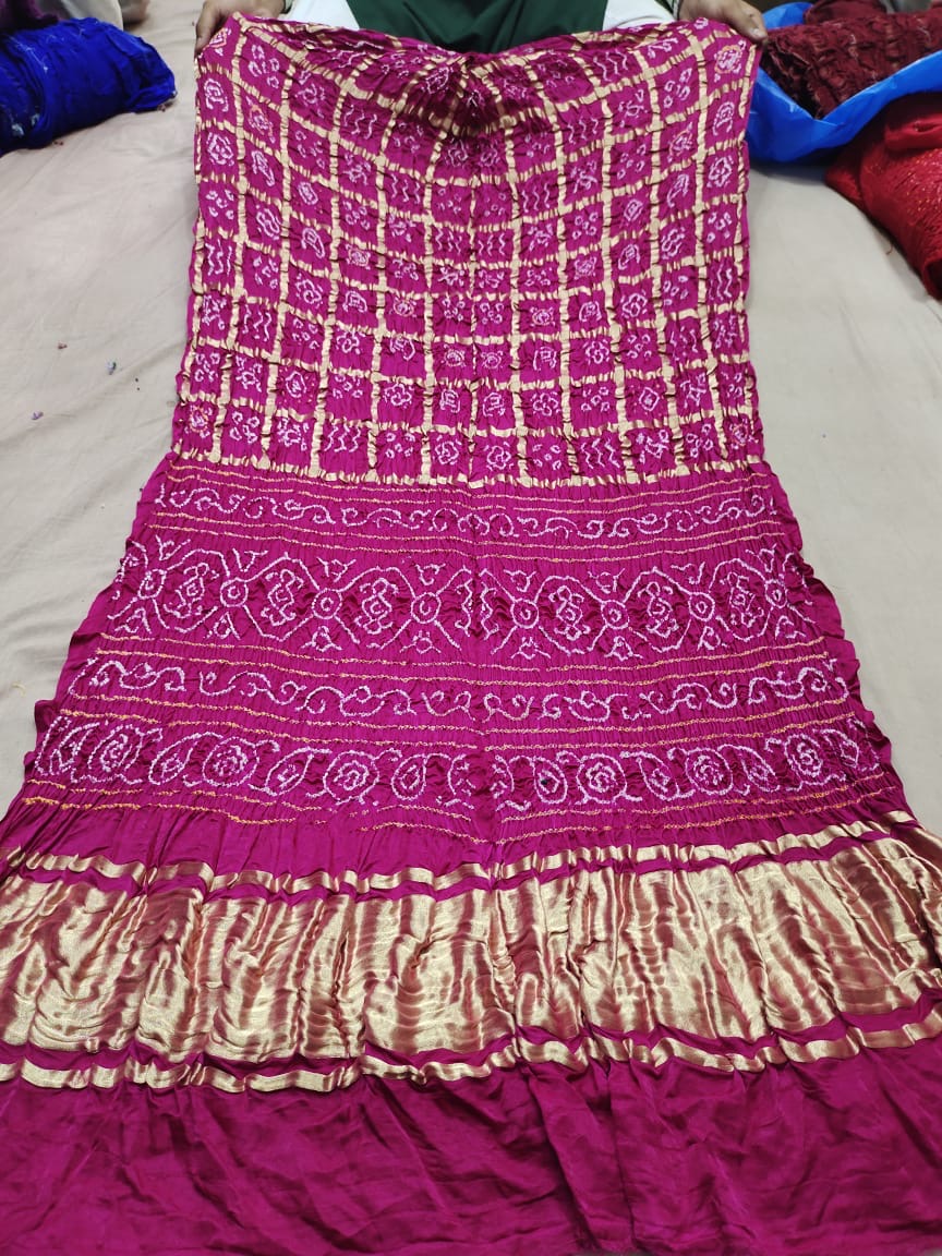 Pure gajji modal silk saree