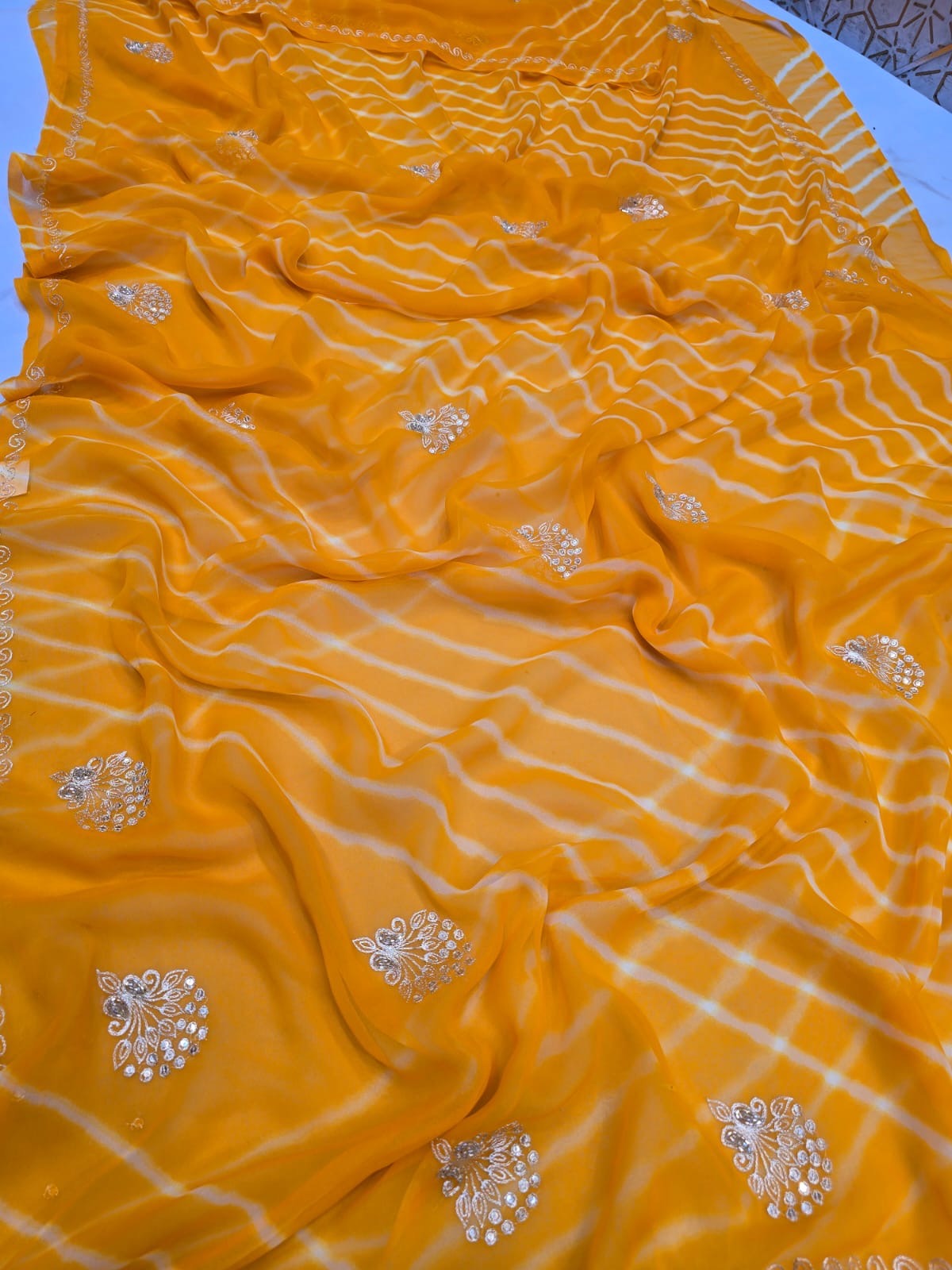 Pure chiffon saree
