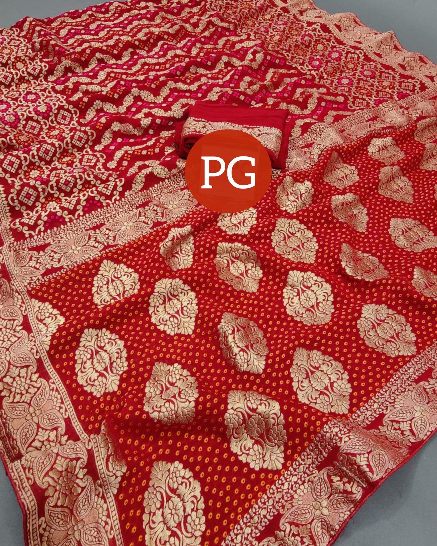 Pure khaddi georgette banarasi saree