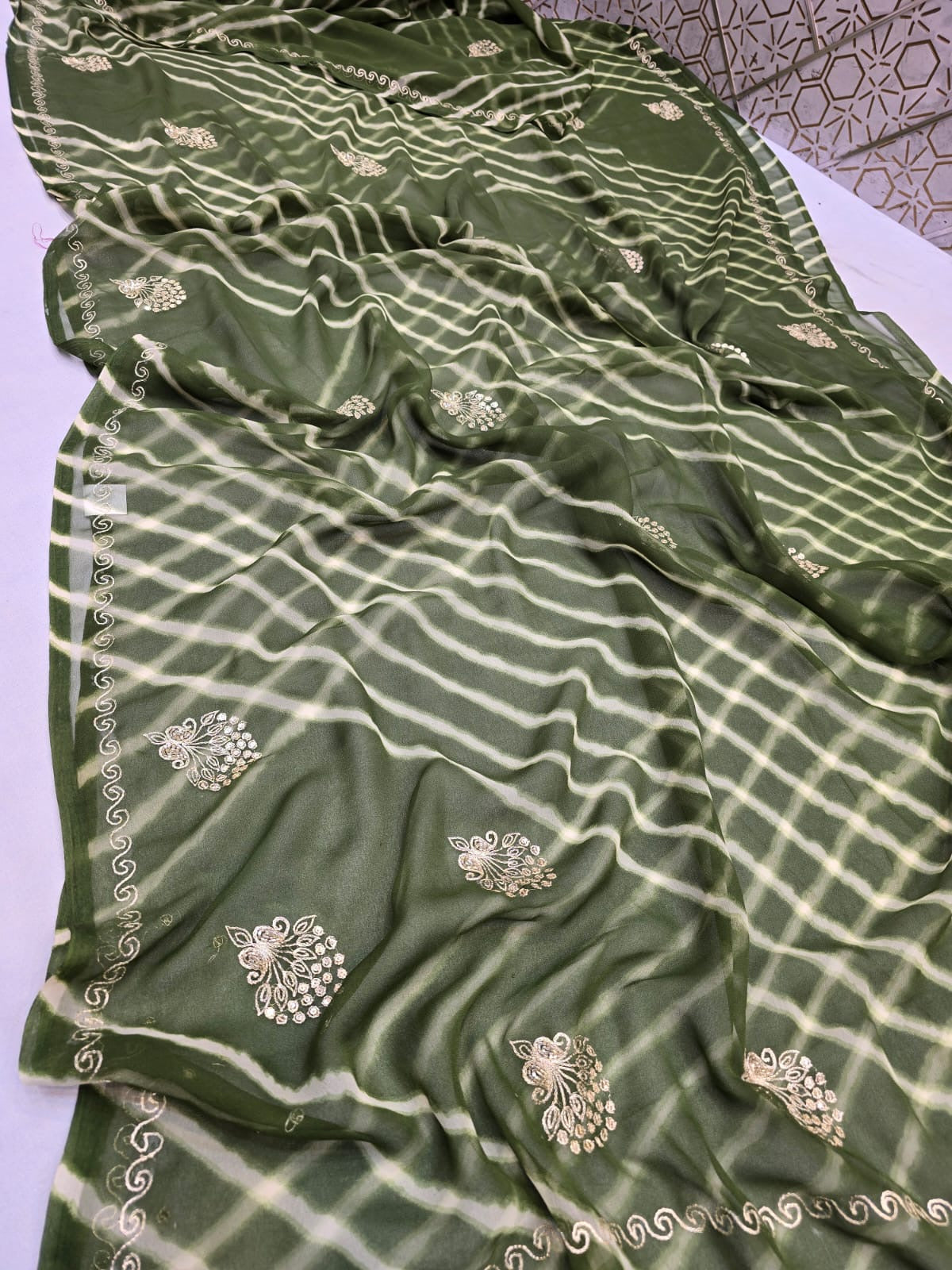 Pure chiffon saree