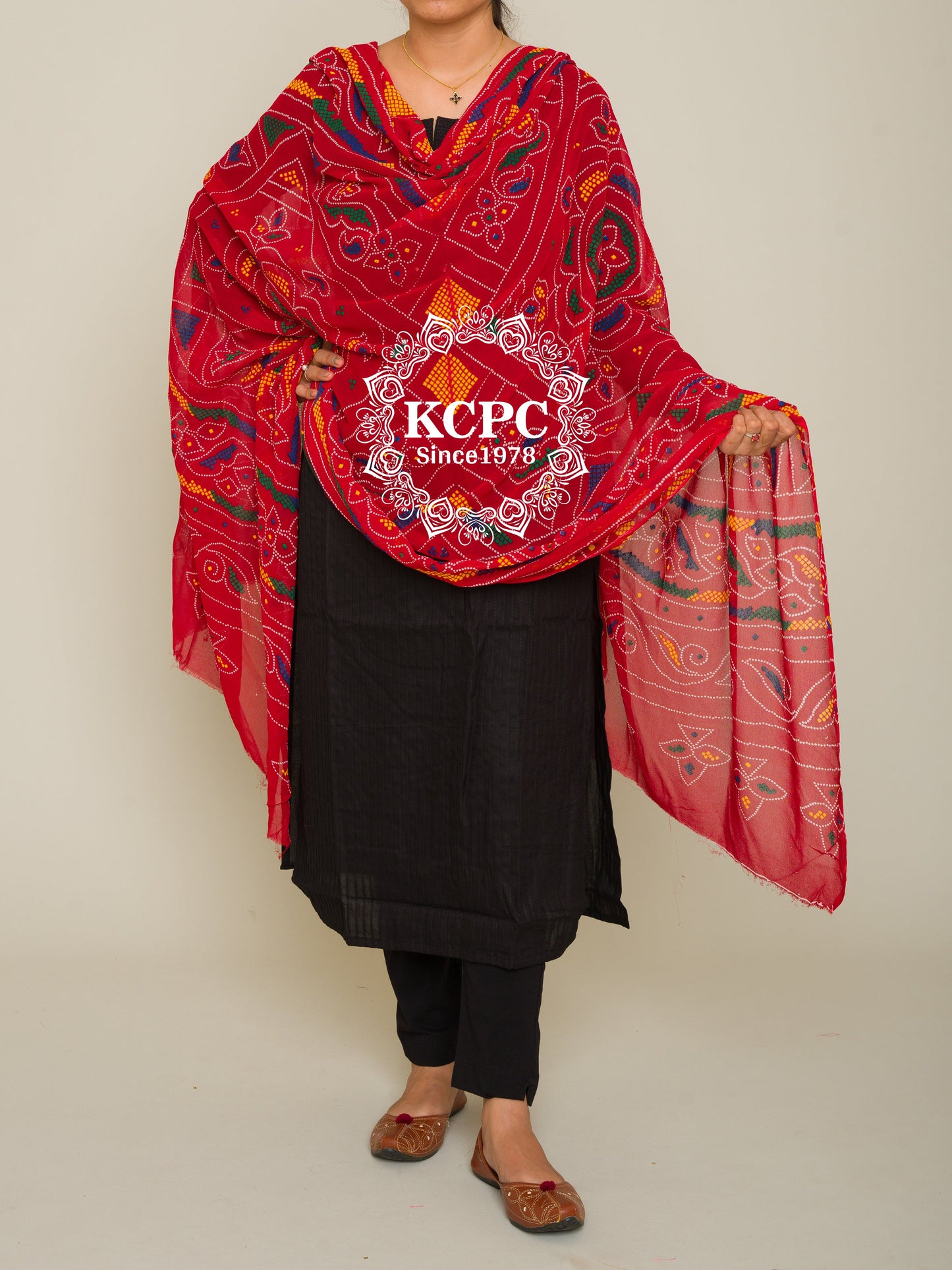 Pure Georgette marwadi Odhna duppta chunri, OR, KC