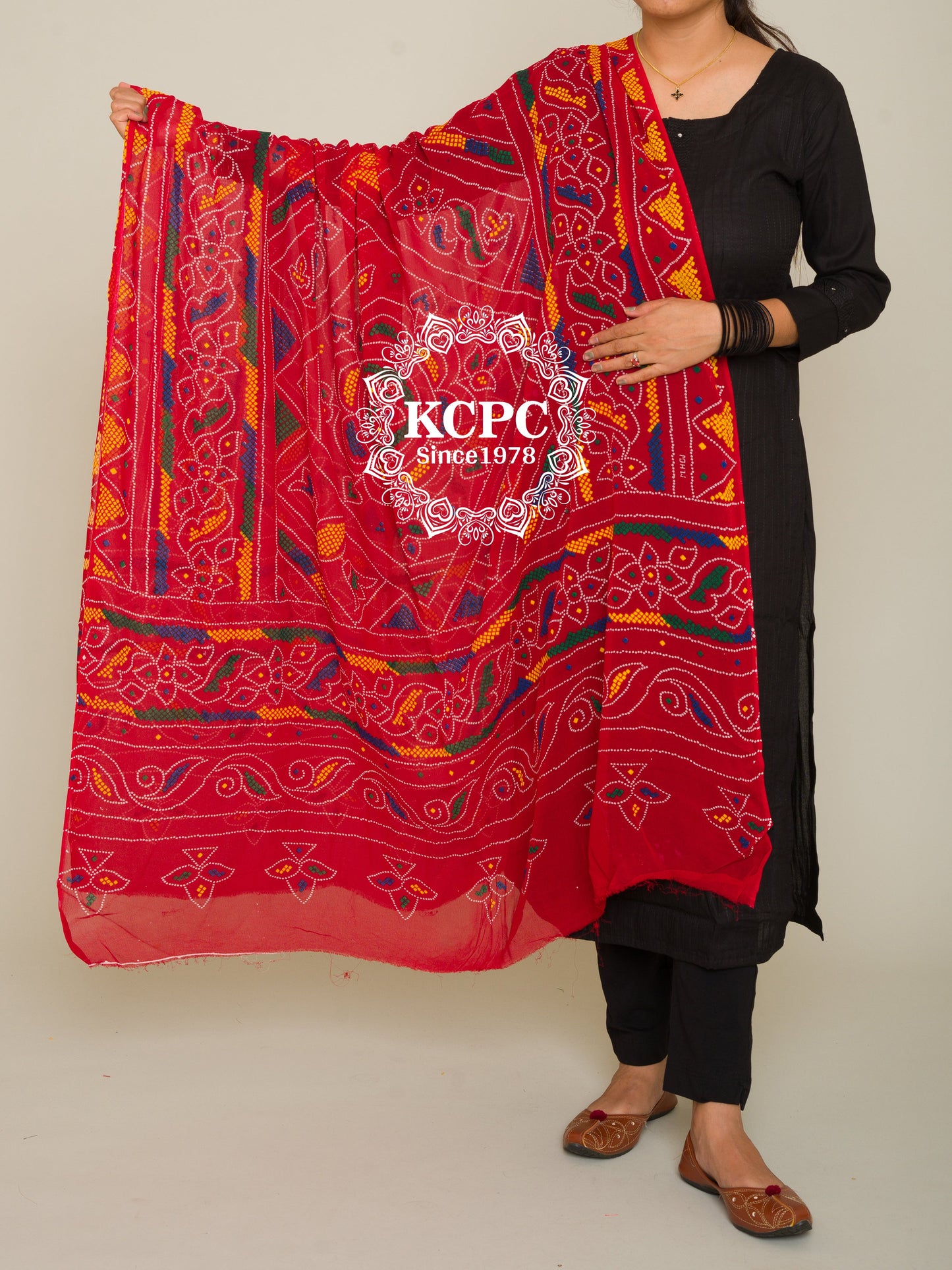 Pure Georgette marwadi Odhna duppta chunri, OR, KC