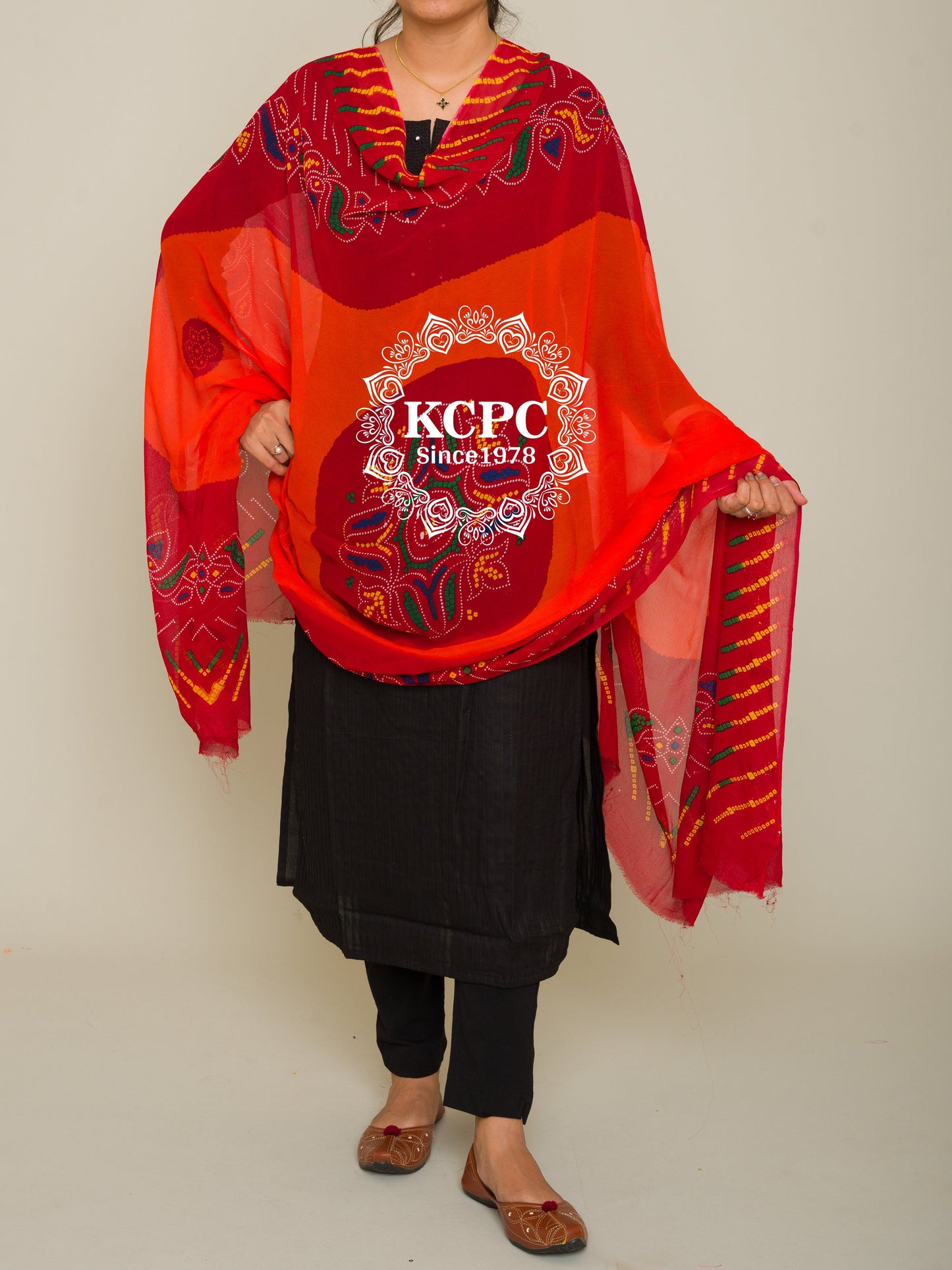 Pure Georgette marwadi Odhna duppta chunri, OR, KC