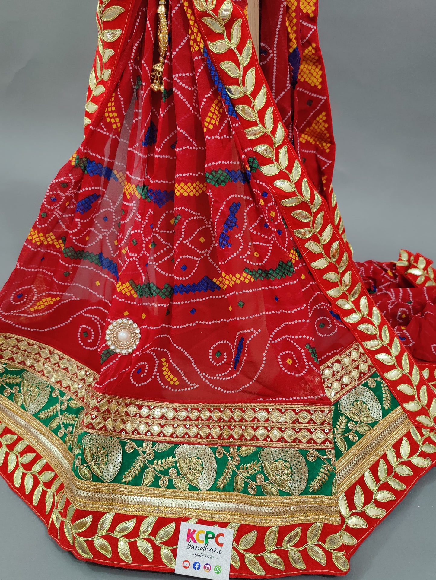 KcPc Rajasthani Marwadi Chunri Stole,ZHR