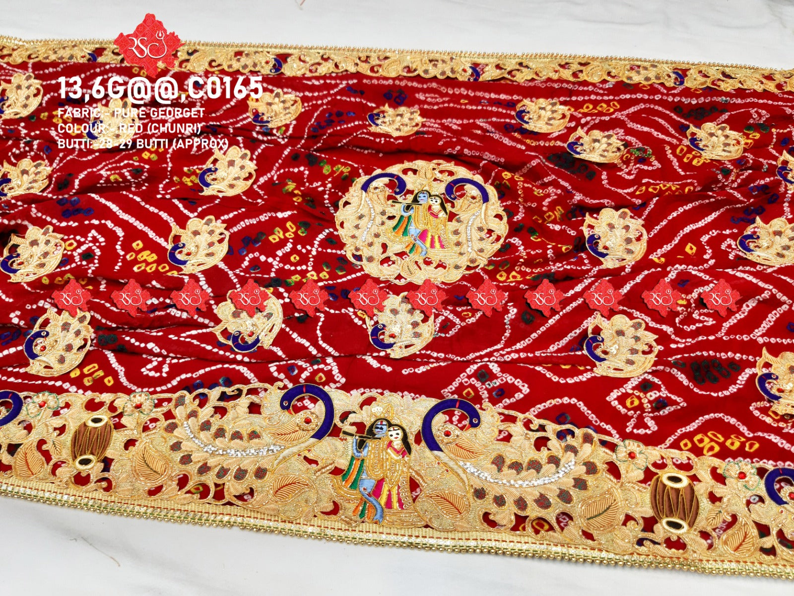 Rich Quality Hand Work Chunri Piliya Odhna Rsc Nr Pila