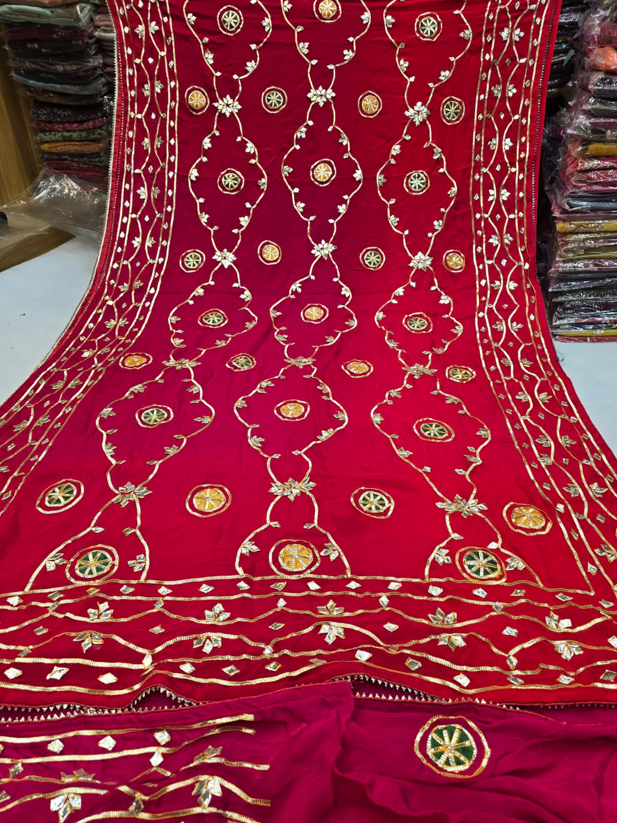 Pure chinon saree