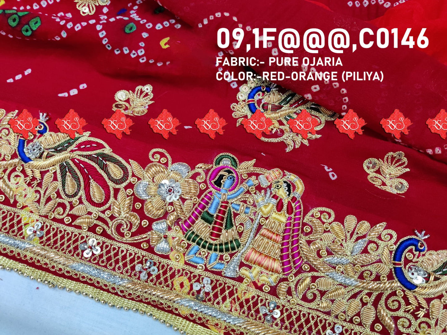 Beautiful Aara-Tari Work Marwadi Chunri