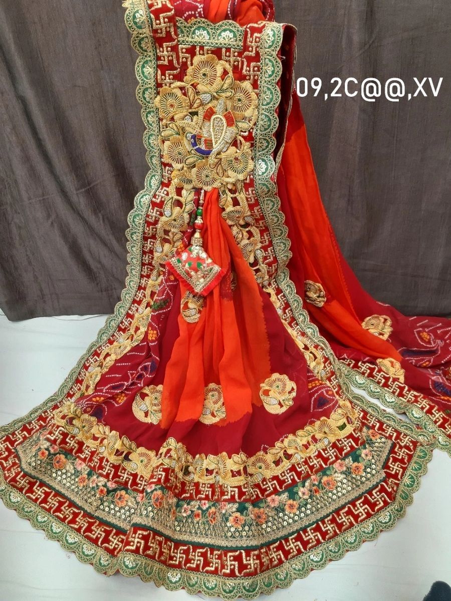 Designer Pure Georgat Belbutti Odhna - KcPc Bandhani