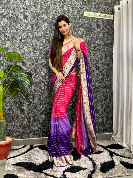 Pure georgette saree