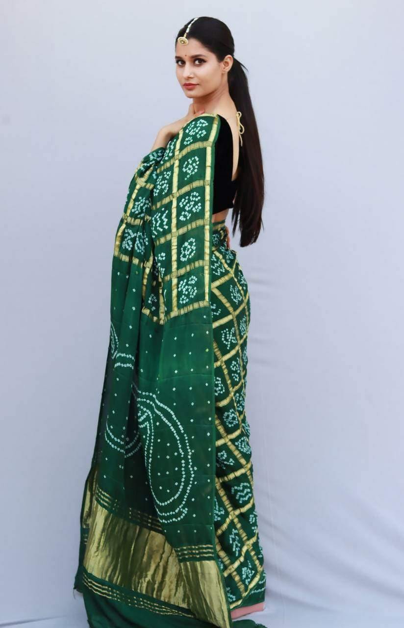Pure Gazi Silk Gharchola Sarees* - KcPc Bandhani