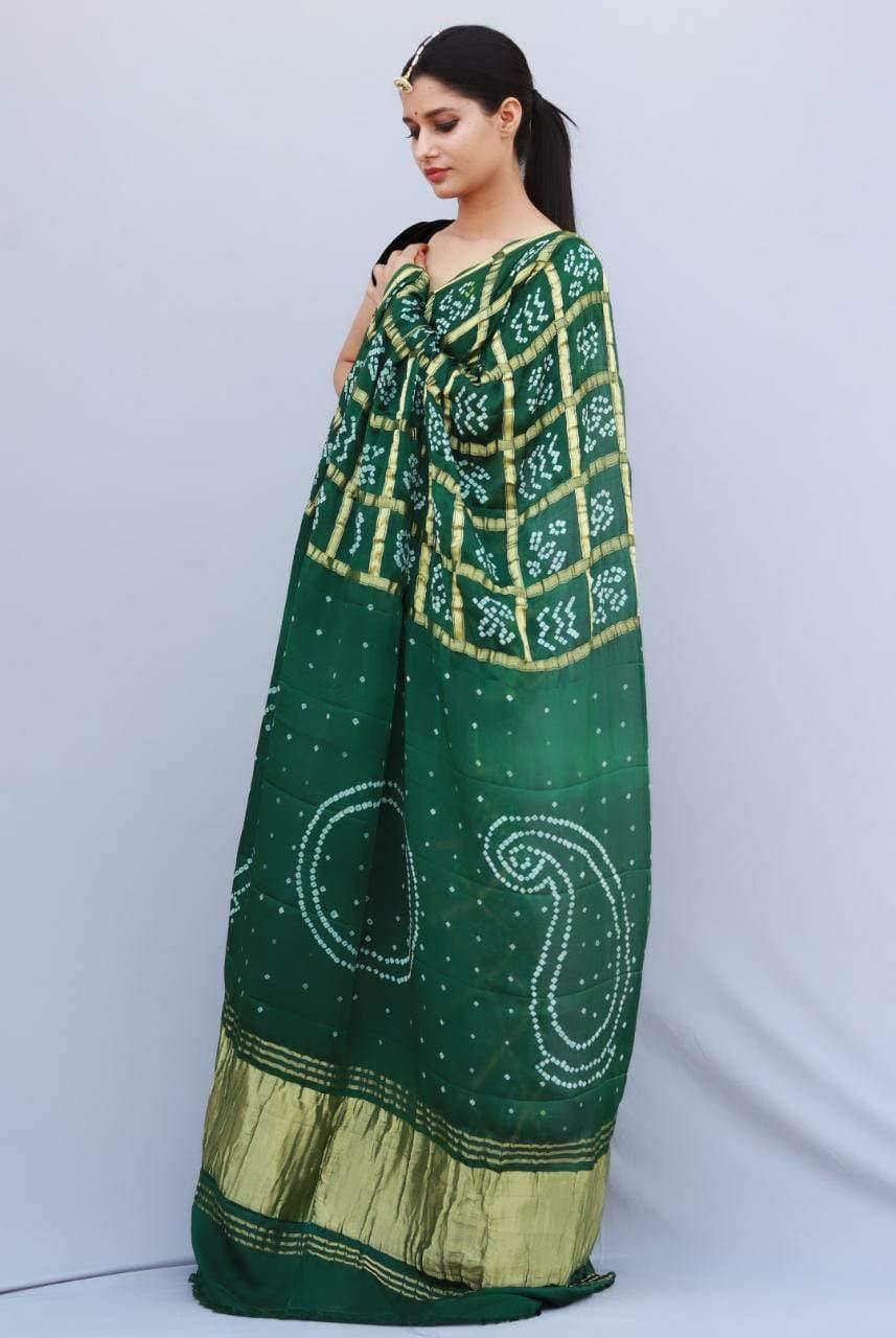 Pure Gazi Silk Gharchola Sarees* - KcPc Bandhani