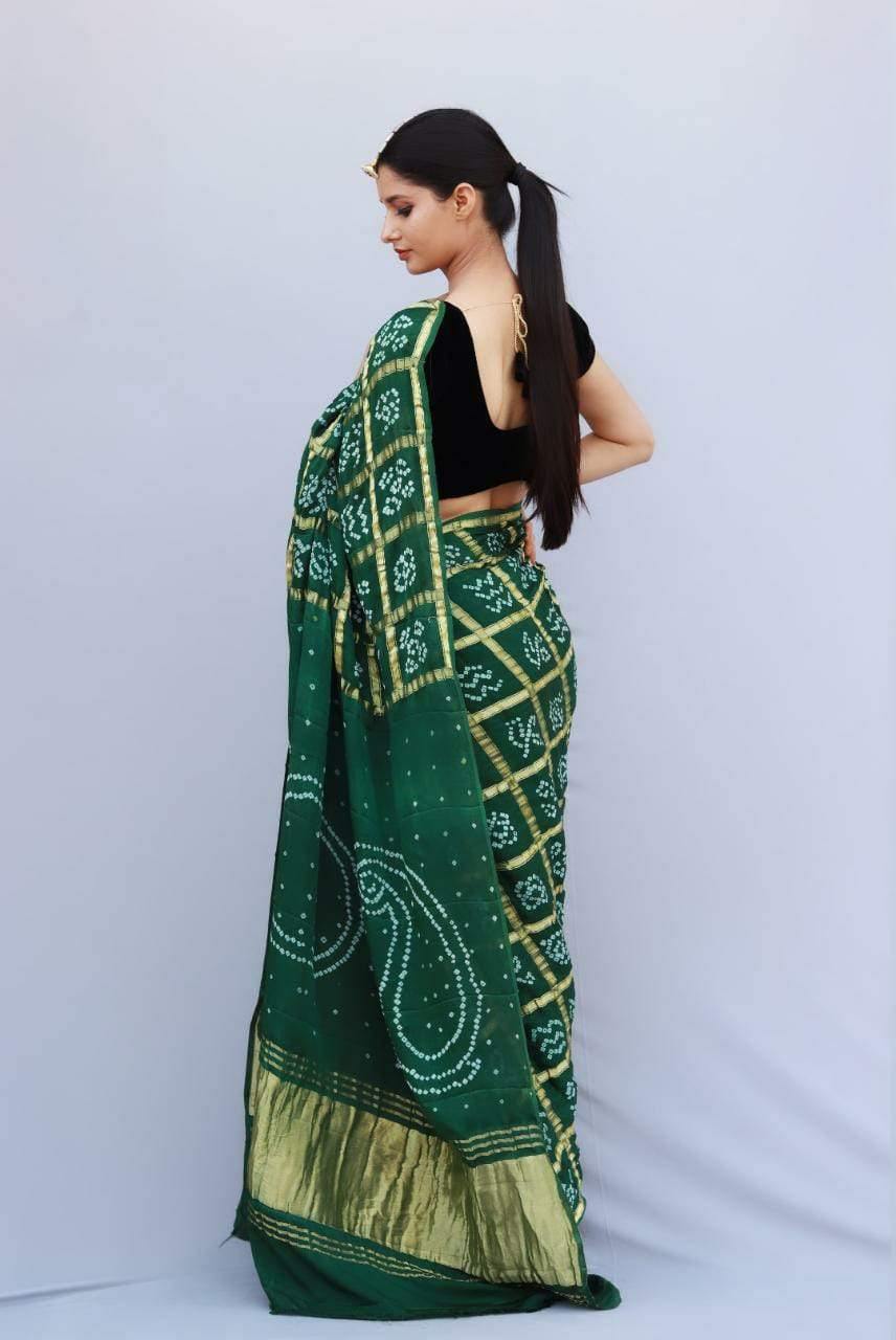 Pure Gazi Silk Gharchola Sarees* - KcPc Bandhani
